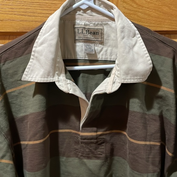 Vtg Men’s L.L. Bean Long Sleeve Polo XL Tall - Picture 2 of 7